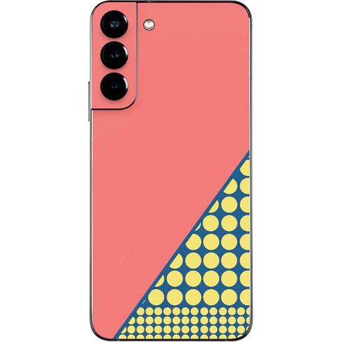 Coral Diagonal Split Galaxy S22 Plus Skin